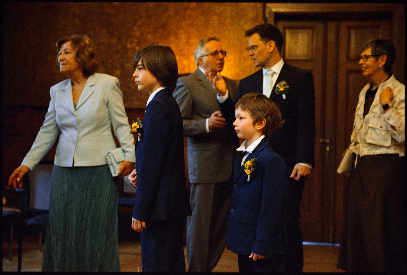 Family gathered at the ceremony