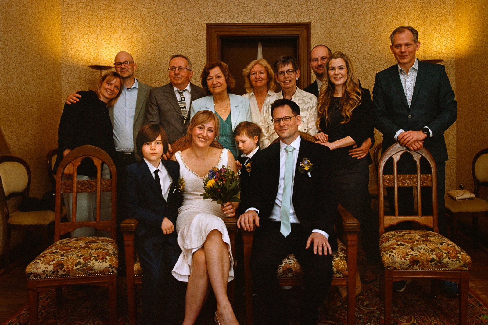 A family group portrait