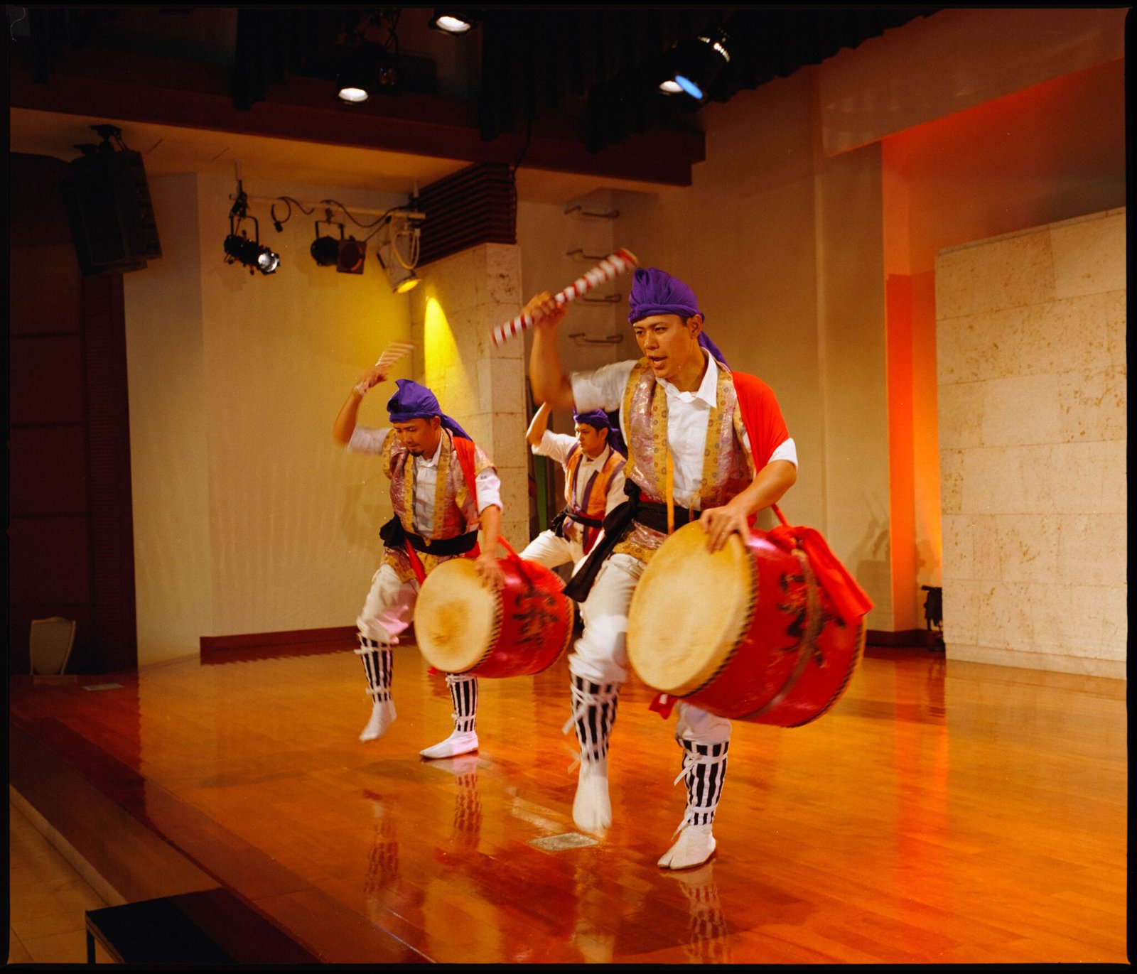 Traditional drummers performing at the reception